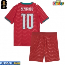 Portugal Bernardo Silva #10 Heimtrikotsatz Kinder WM 2026 Kurzarm (+ Kurze Hosen)